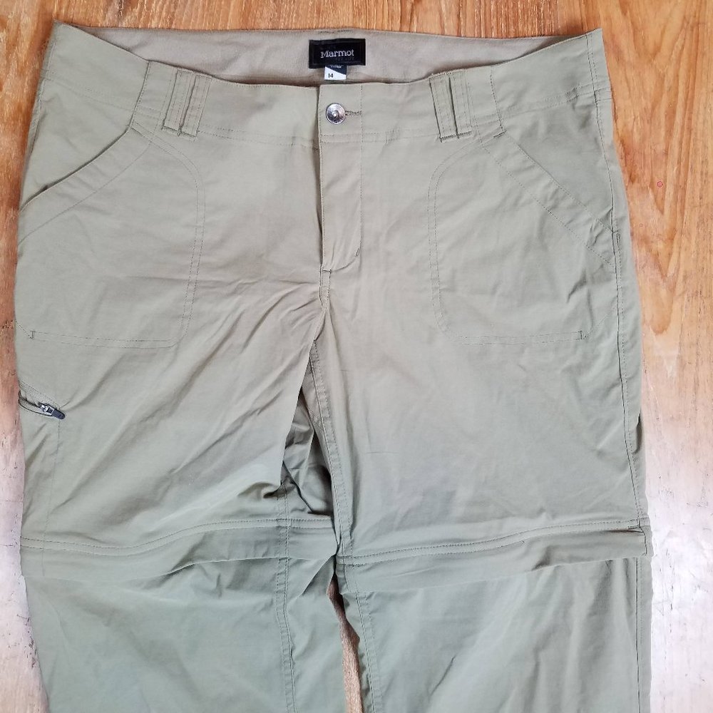 Marmot Roll Up Zip Off Legs Hiking Pants Shorts